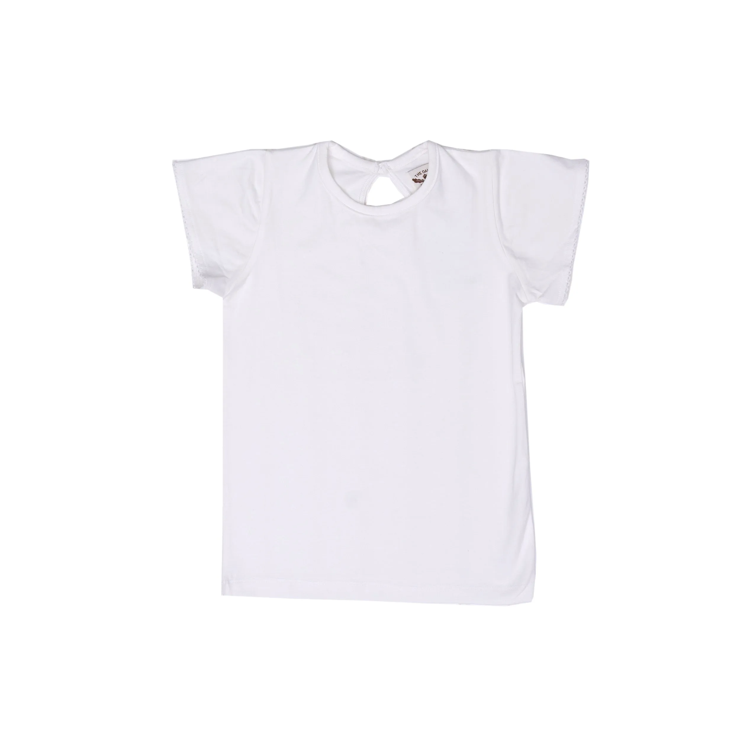 Girls White Moonstich Shirt