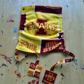 Iowa State University Flat Tula Hood with matching Reach Straps