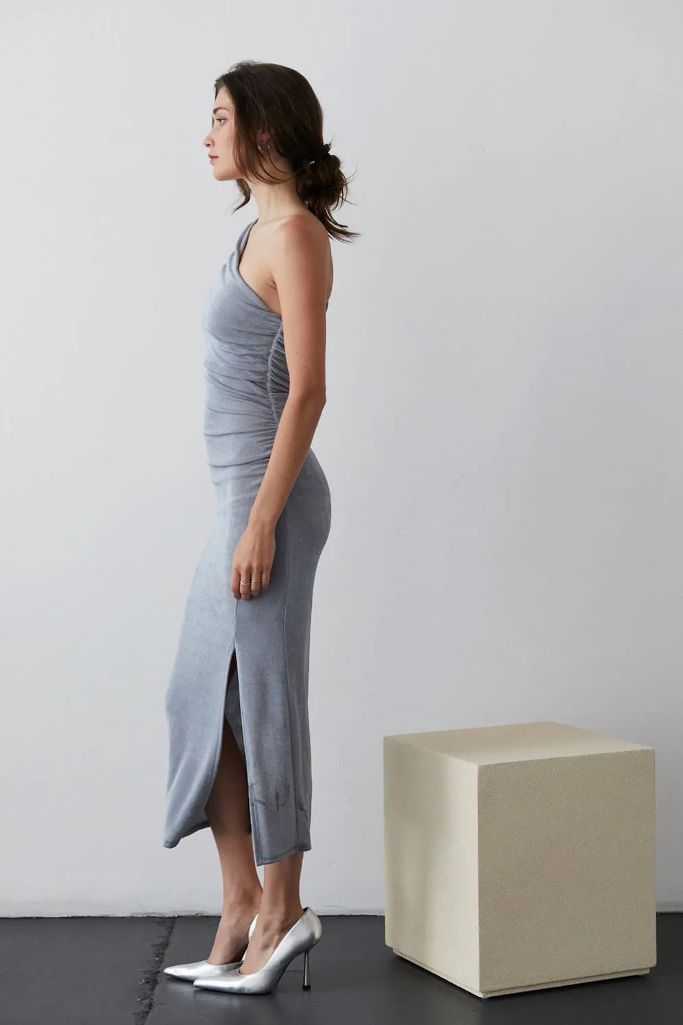 Kylina One Shoulder Midi Dress - FINAL SALE