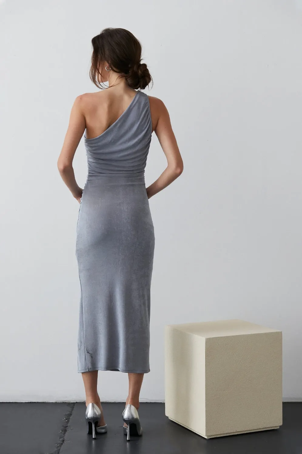 Kylina One Shoulder Midi Dress - FINAL SALE