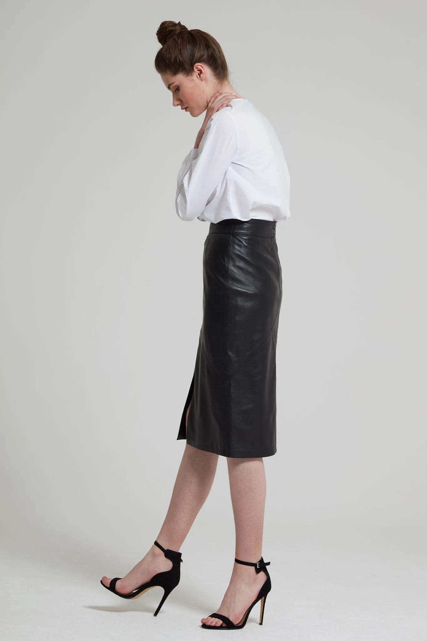 Leather Pencil Skirt