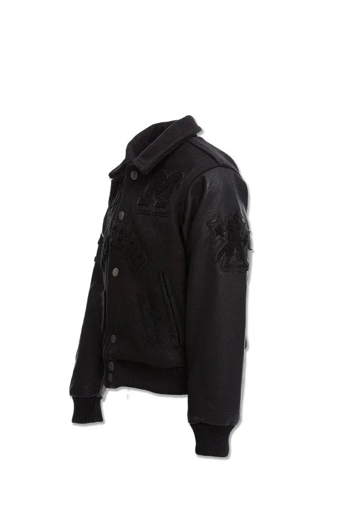 Legacy Edition Boys Varsity Jacket (Noir) - 91650BNOIR