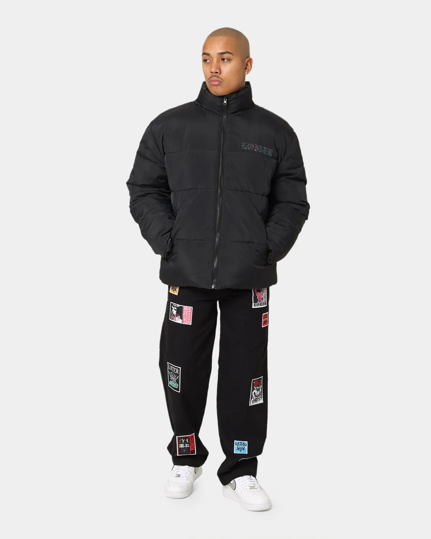 Loiter Certified Reversible Puffer Jacket Black