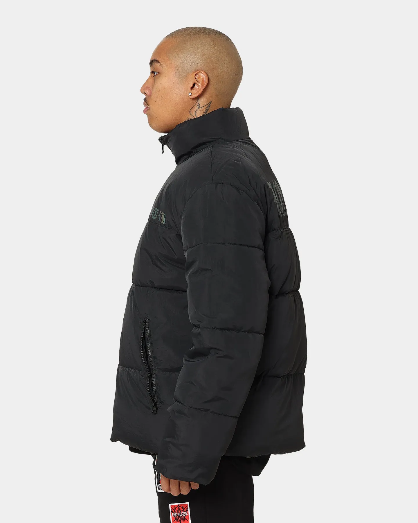 Loiter Certified Reversible Puffer Jacket Black