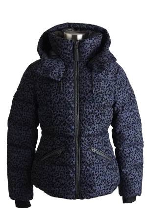 Madalyn Leopard Print Down Puffer Jacket