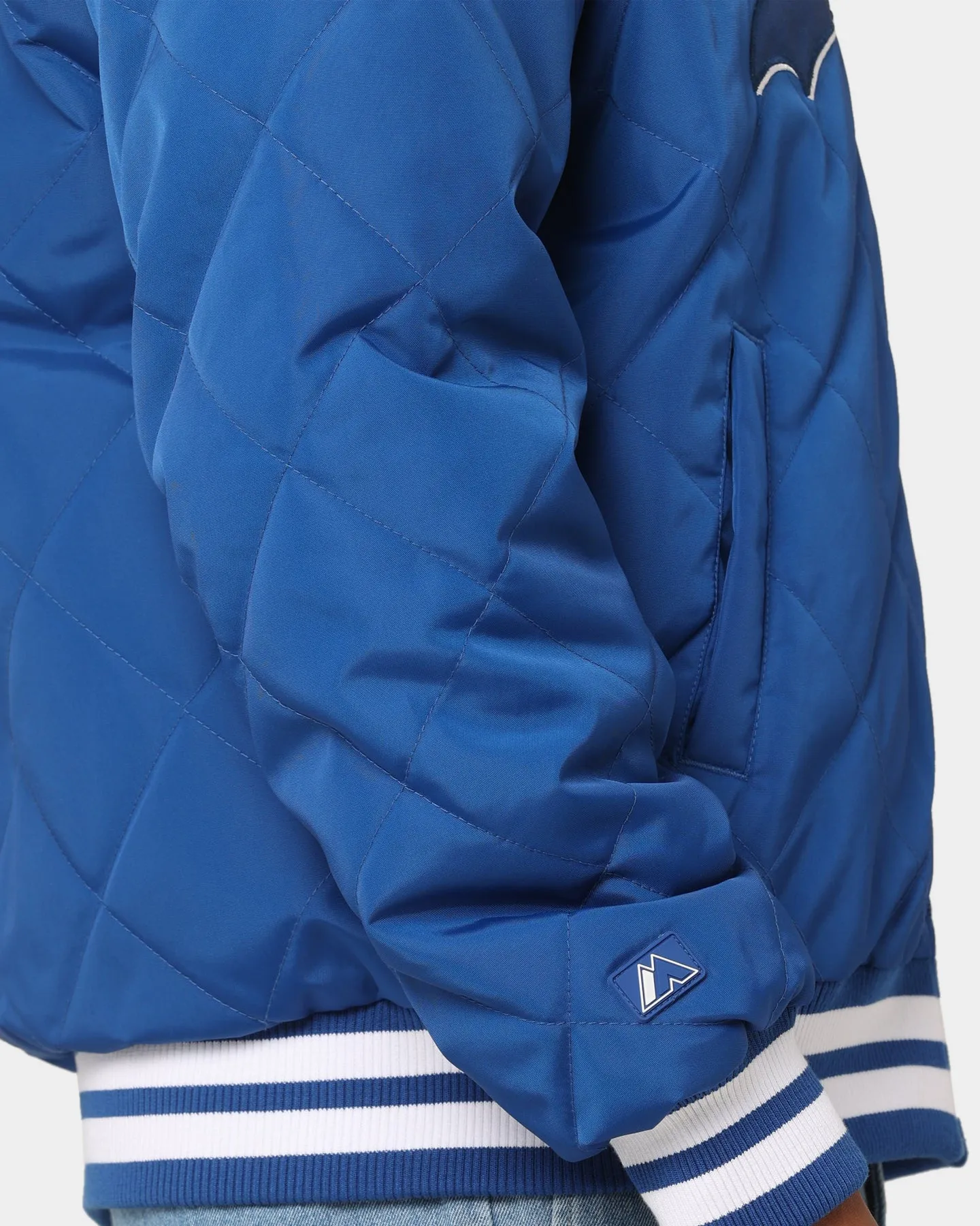 Majestic Athletic Los Angeles Dodgers Tonals Quilted Varsity Jacket Royal