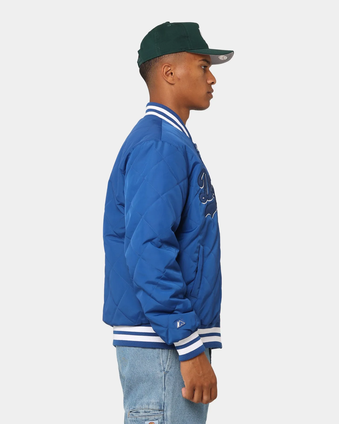 Majestic Athletic Los Angeles Dodgers Tonals Quilted Varsity Jacket Royal