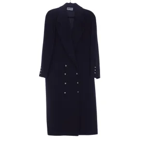 Mansfield Cashmere Wool Blend Navy Long Sleeved Coat UK Size 10