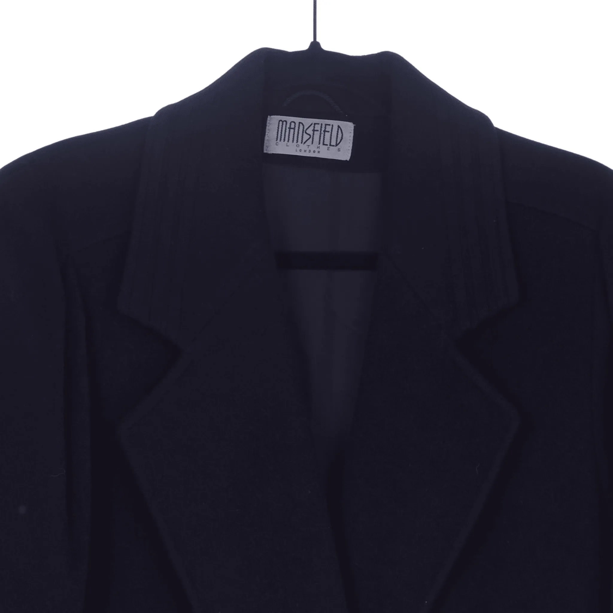 Mansfield Cashmere Wool Blend Navy Long Sleeved Coat UK Size 10