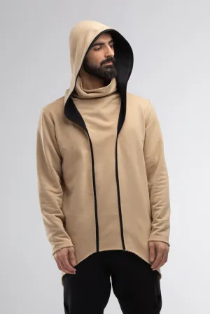 Men beige hoodie