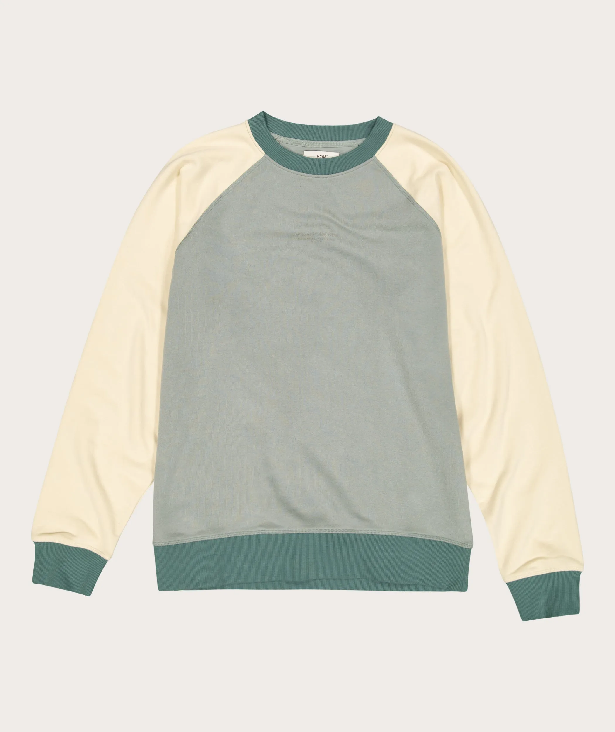 Mens Crew Neck Sweater - Blue Colourblock