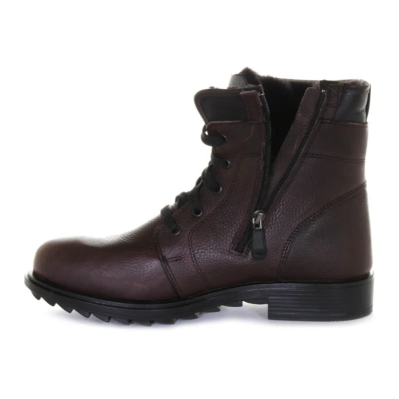 Mens Matthew Shearling Leather Boot