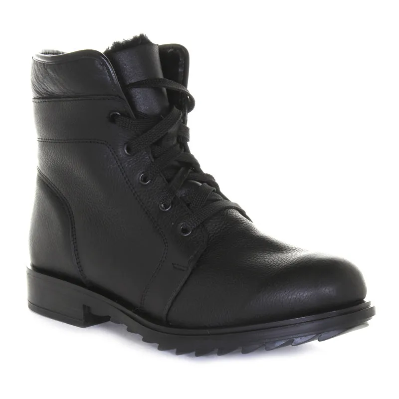 Mens Matthew Shearling Leather Boot