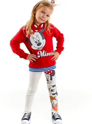 Minnie Mouse Girls Hoodie & Leggings Set