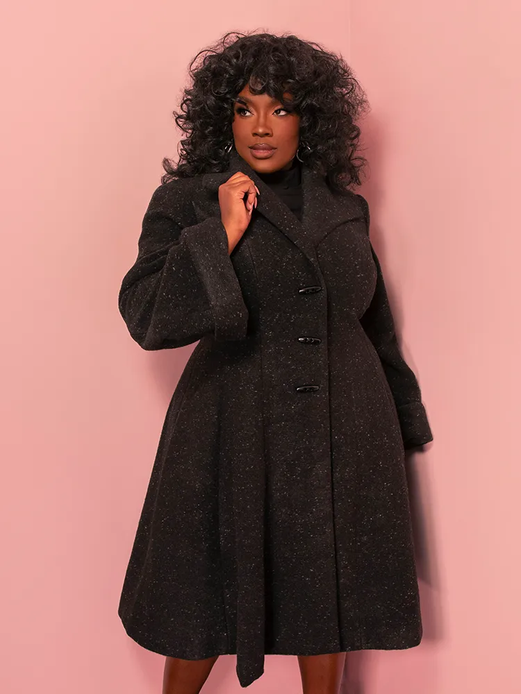 Miss Kitty Coat in Black - Vixen by Micheline Pitt