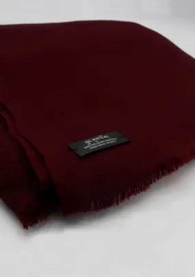 Monk Red  Maroon Cashmere  Large  Shawl