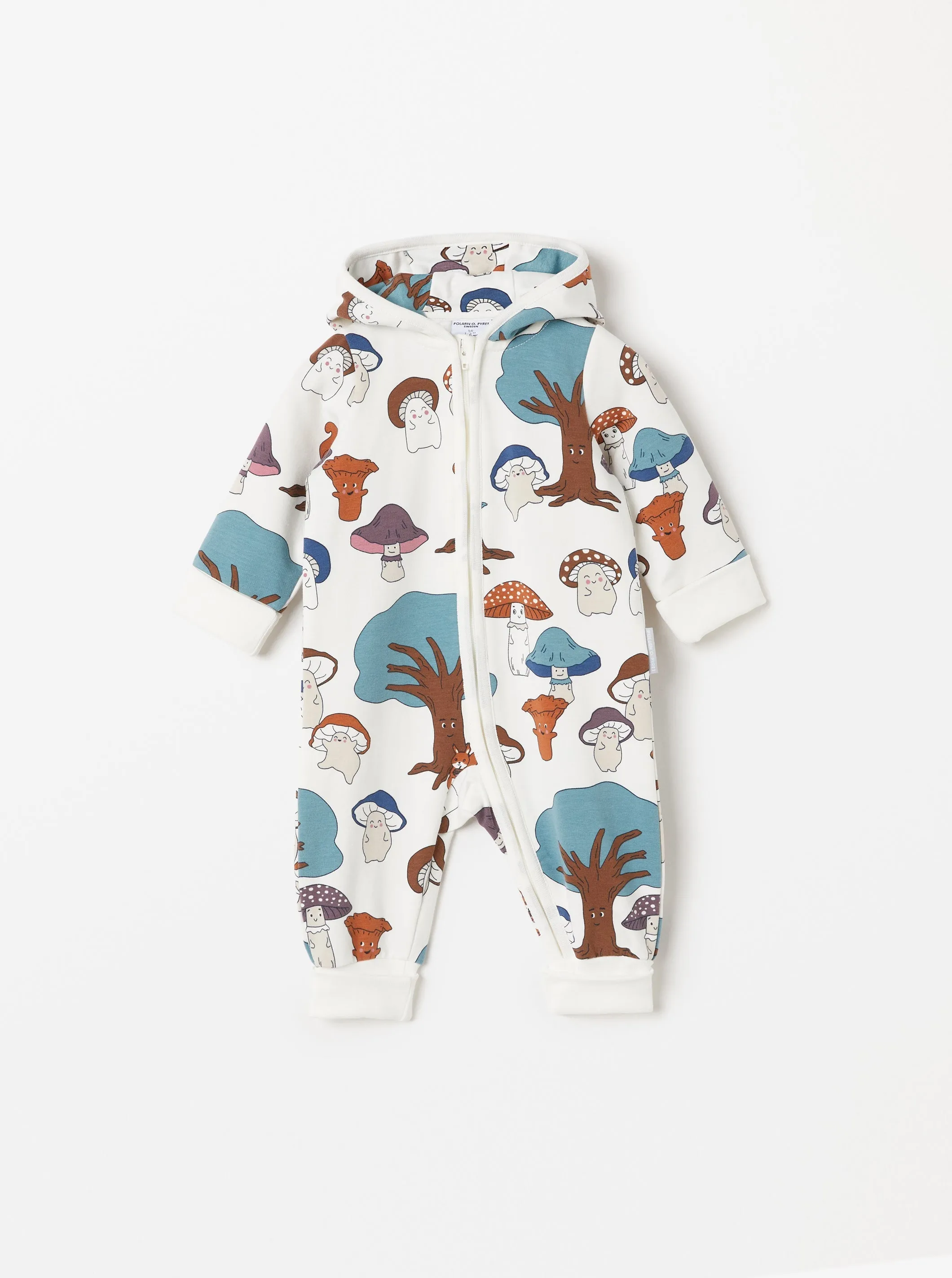 Mushroom Print Baby All-in-one