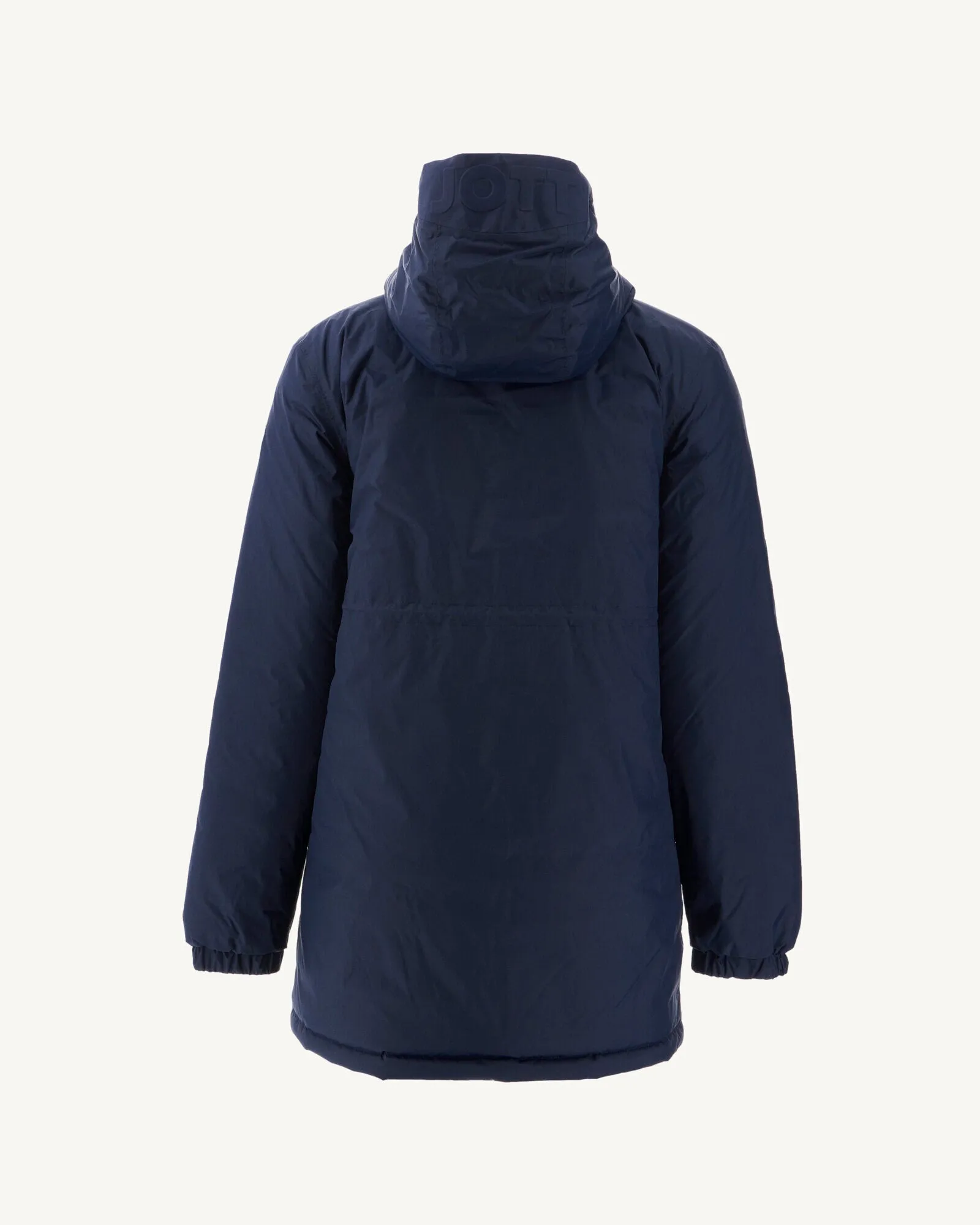 Navy Roma long reversible puffer jacket