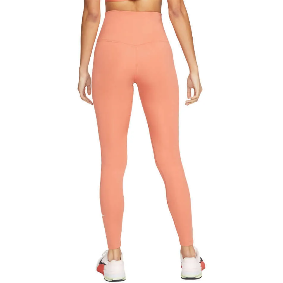 Nike Women's High Rise One Leggings - Peach