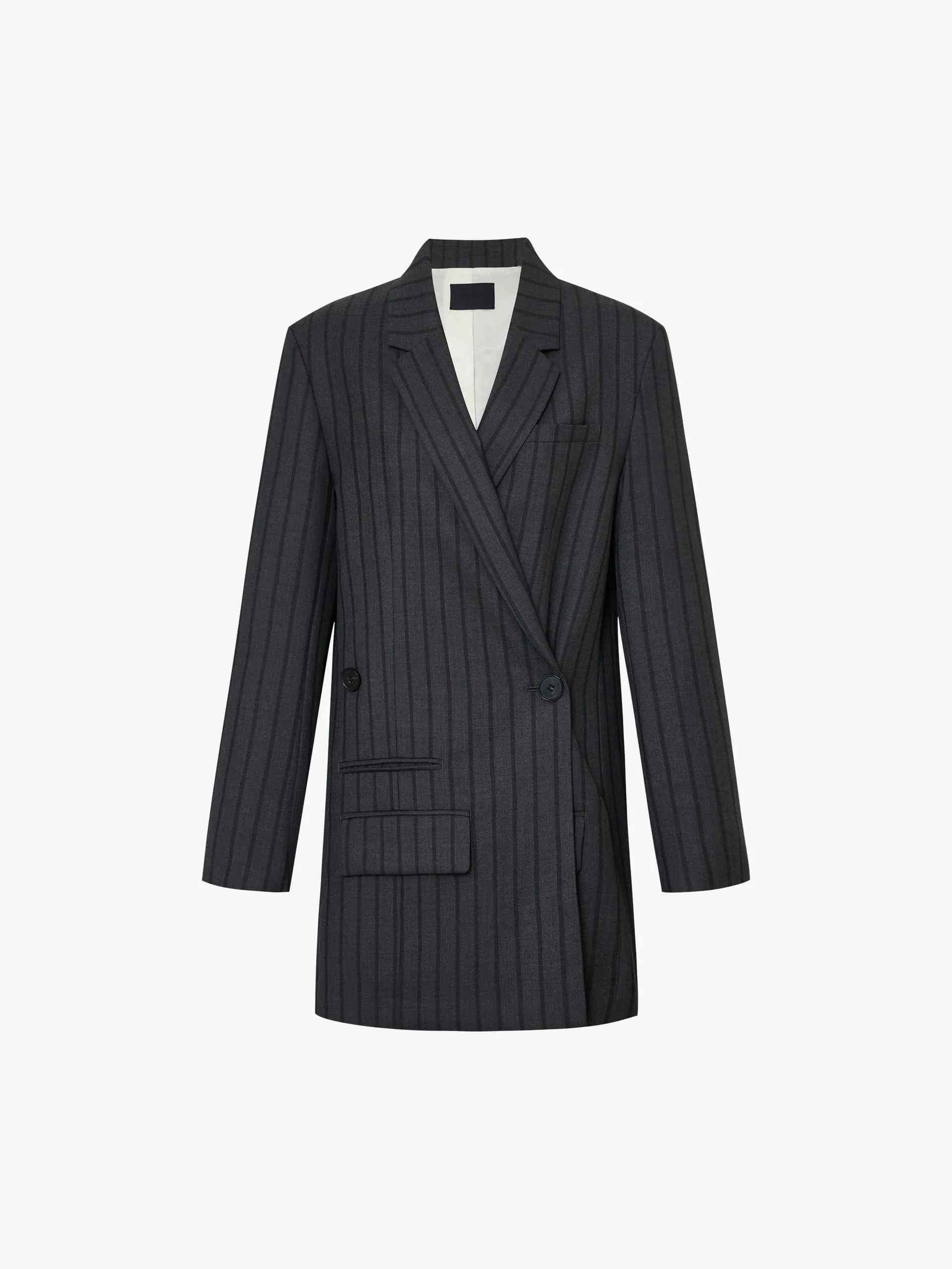 Pinstripe Tailored Blazer