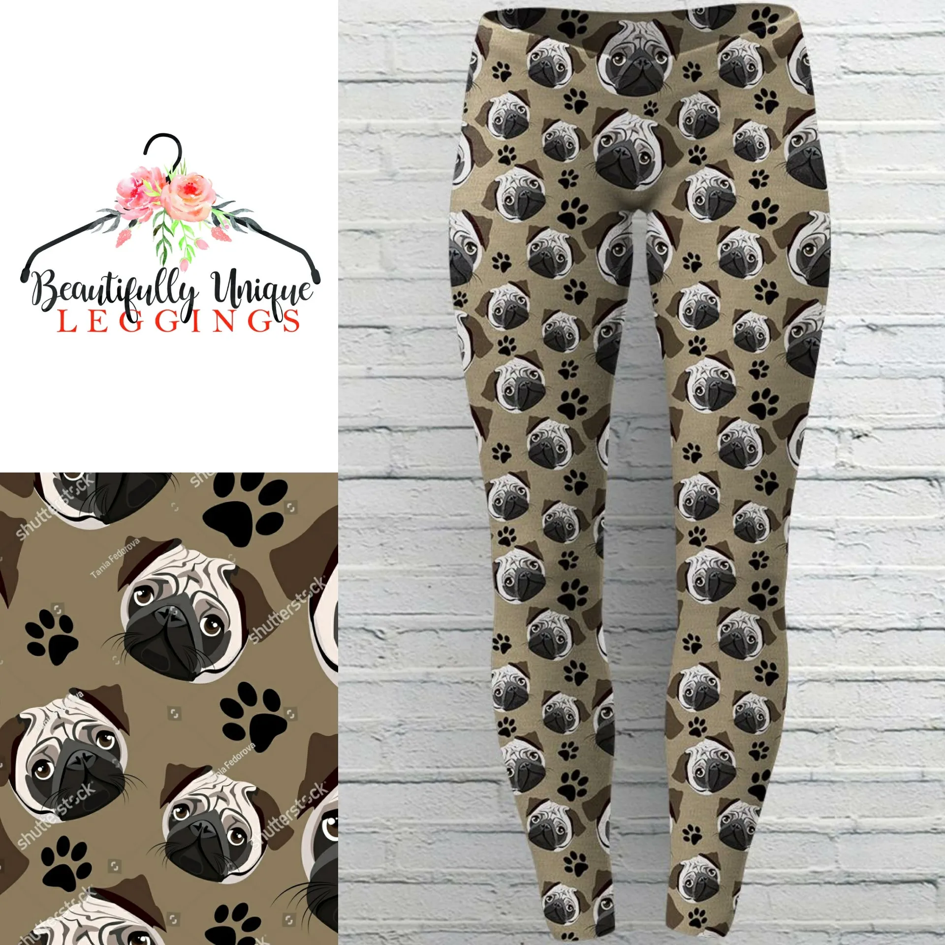 Pug Life FUNDRAISER - High-quality Handcrafted Vibrant Leggings