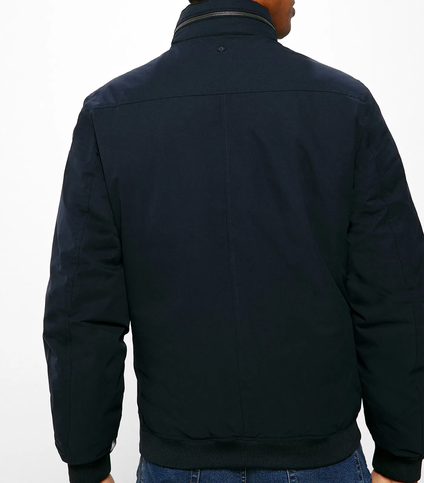 Quilted Technical Jacket Navy