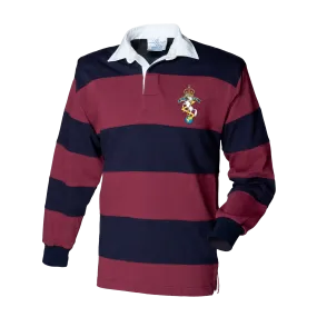 REME Rugby Shirt - Burgundy/Navy Stripe