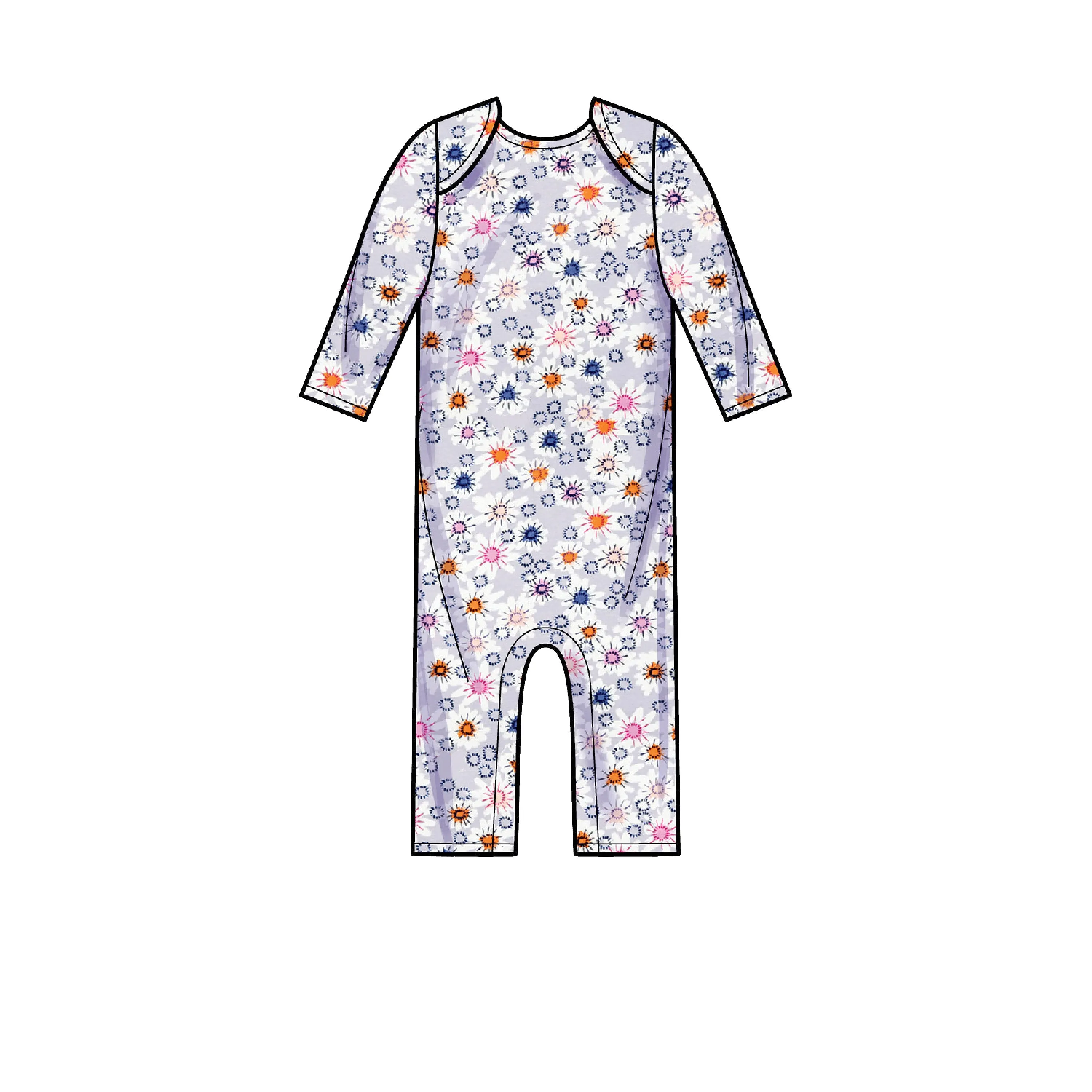 Simplicity Pattern 9282 Babies' Knit Dress, Romper & Diaper Cover