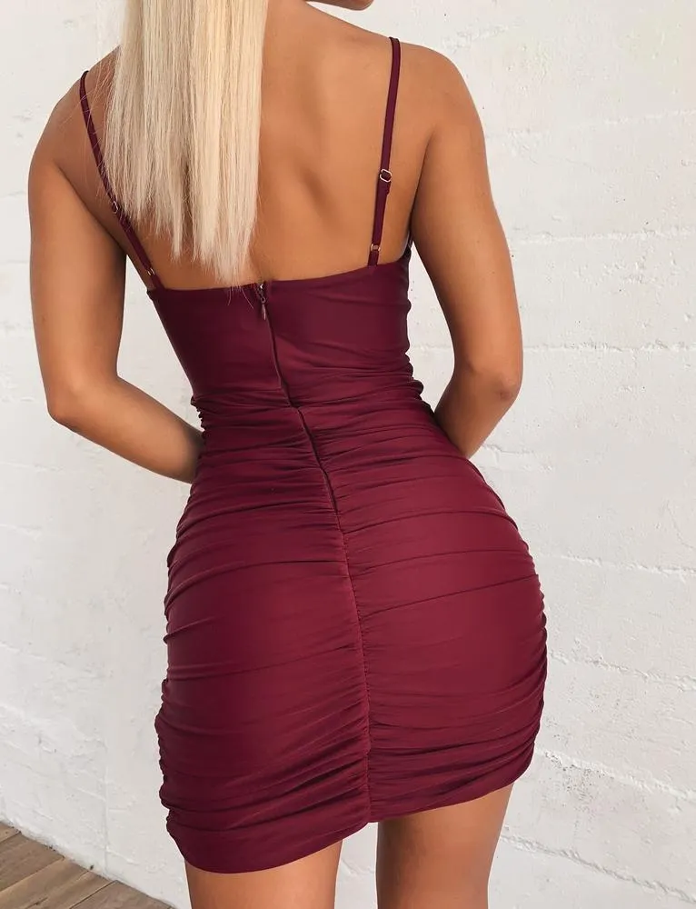 Spirited Dress - Plum