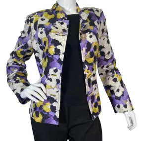 St. John Vibrant Floral-Patterned Jacket