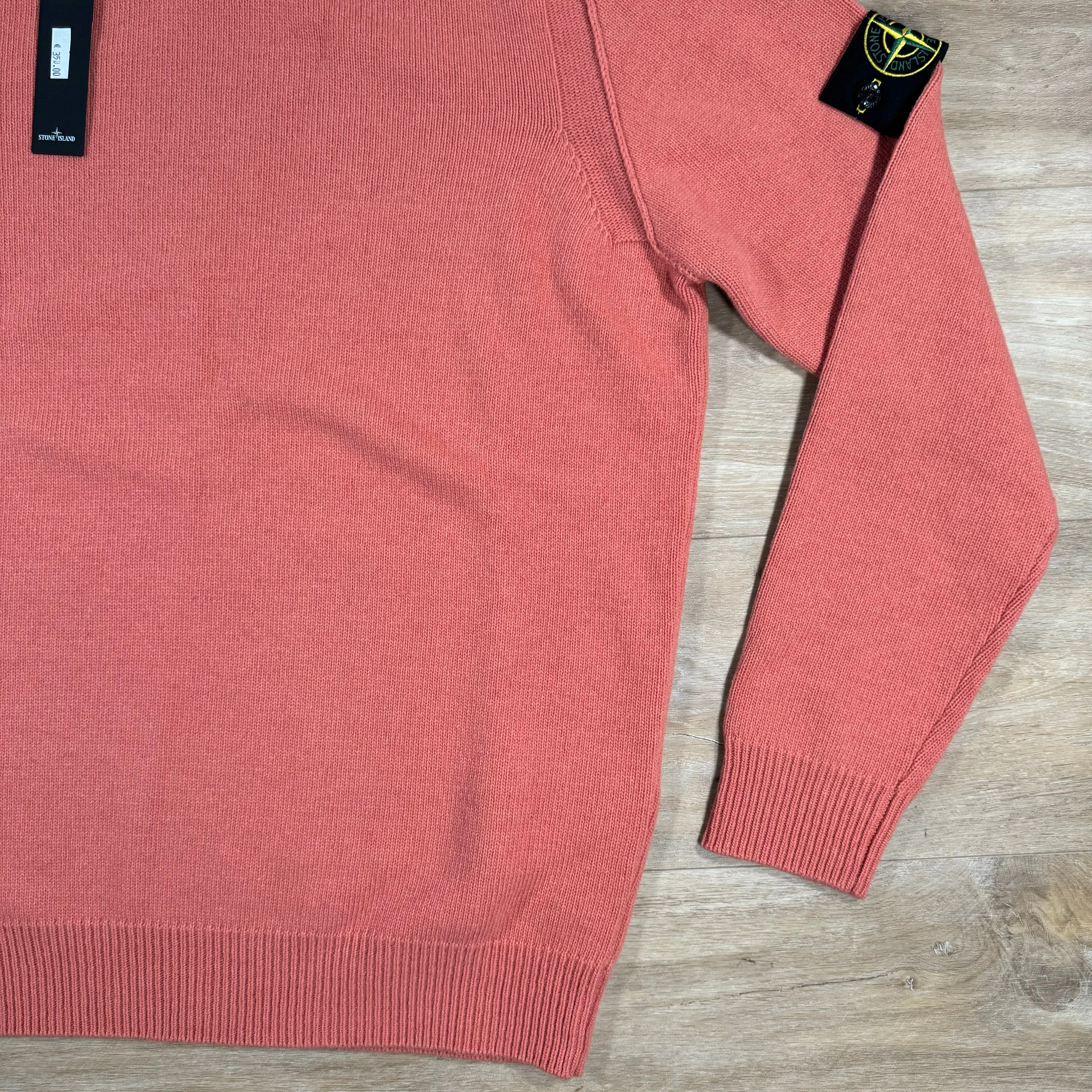 Stone Island Lambswool Crewneck Sweatshirt in Orange