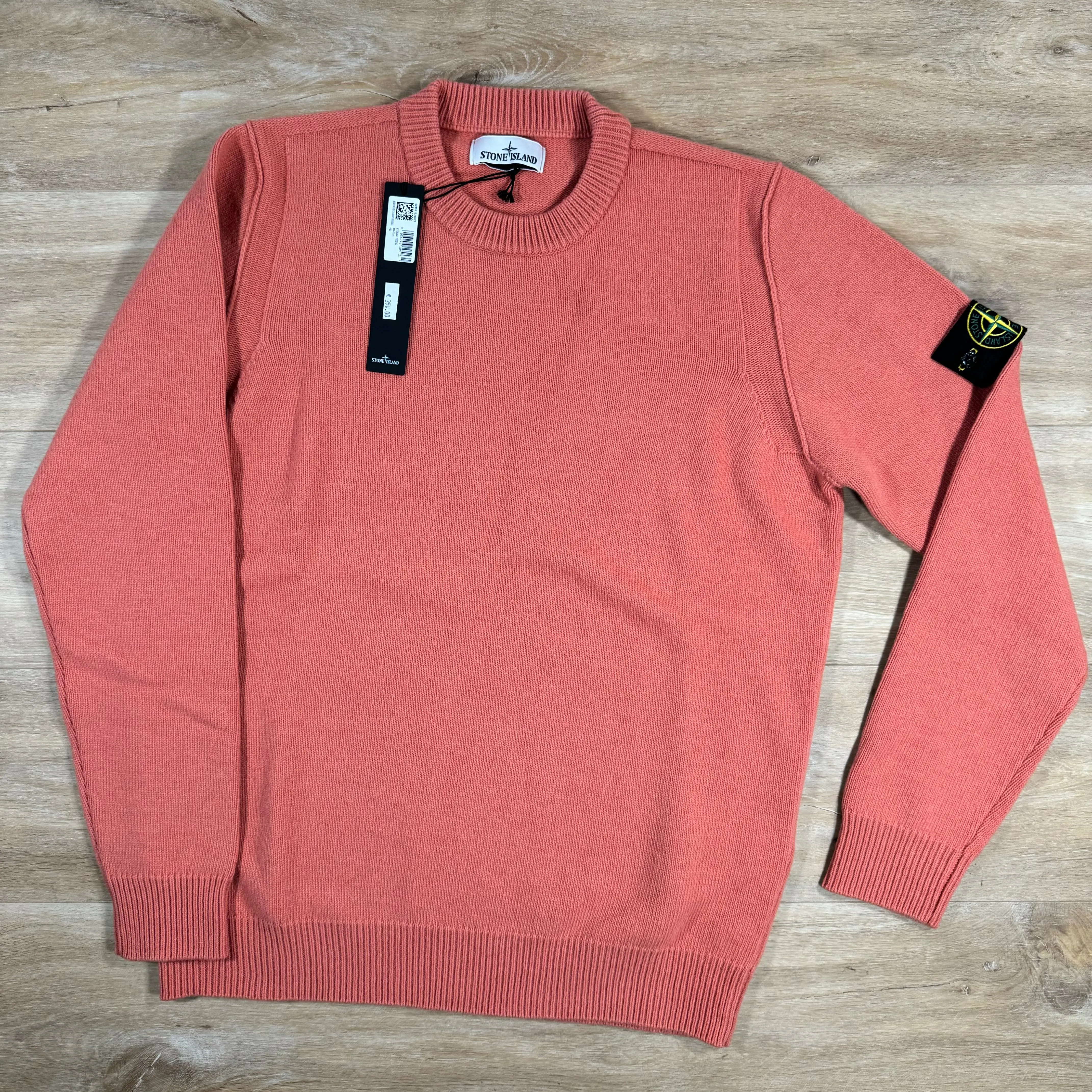 Stone Island Lambswool Crewneck Sweatshirt in Orange