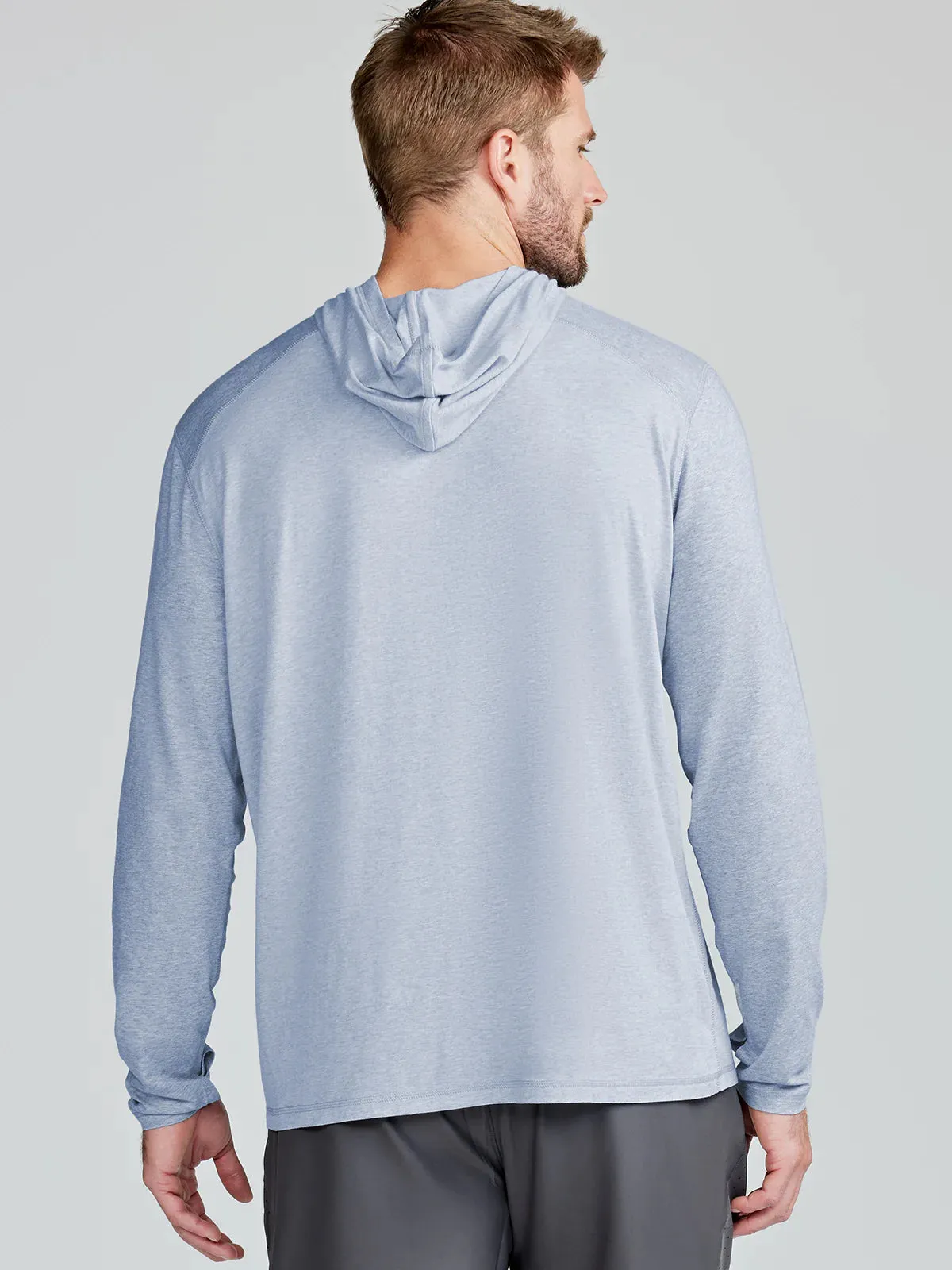 tasc Performance Carrollton Lightweight Hoodie in Cloud Heather