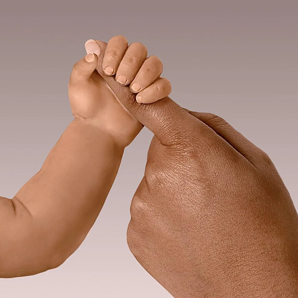 The Ashton-Drake Galleries Alicia's Gentle Touch Curls Her Hand Around Your Finger So Truly Real® Lifelike Interactive & Realistic African American Black Baby Girl Doll by Linda Murray 22-inches