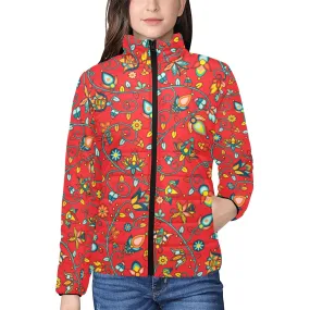 Thorny Path Red Women's Padded Jacket