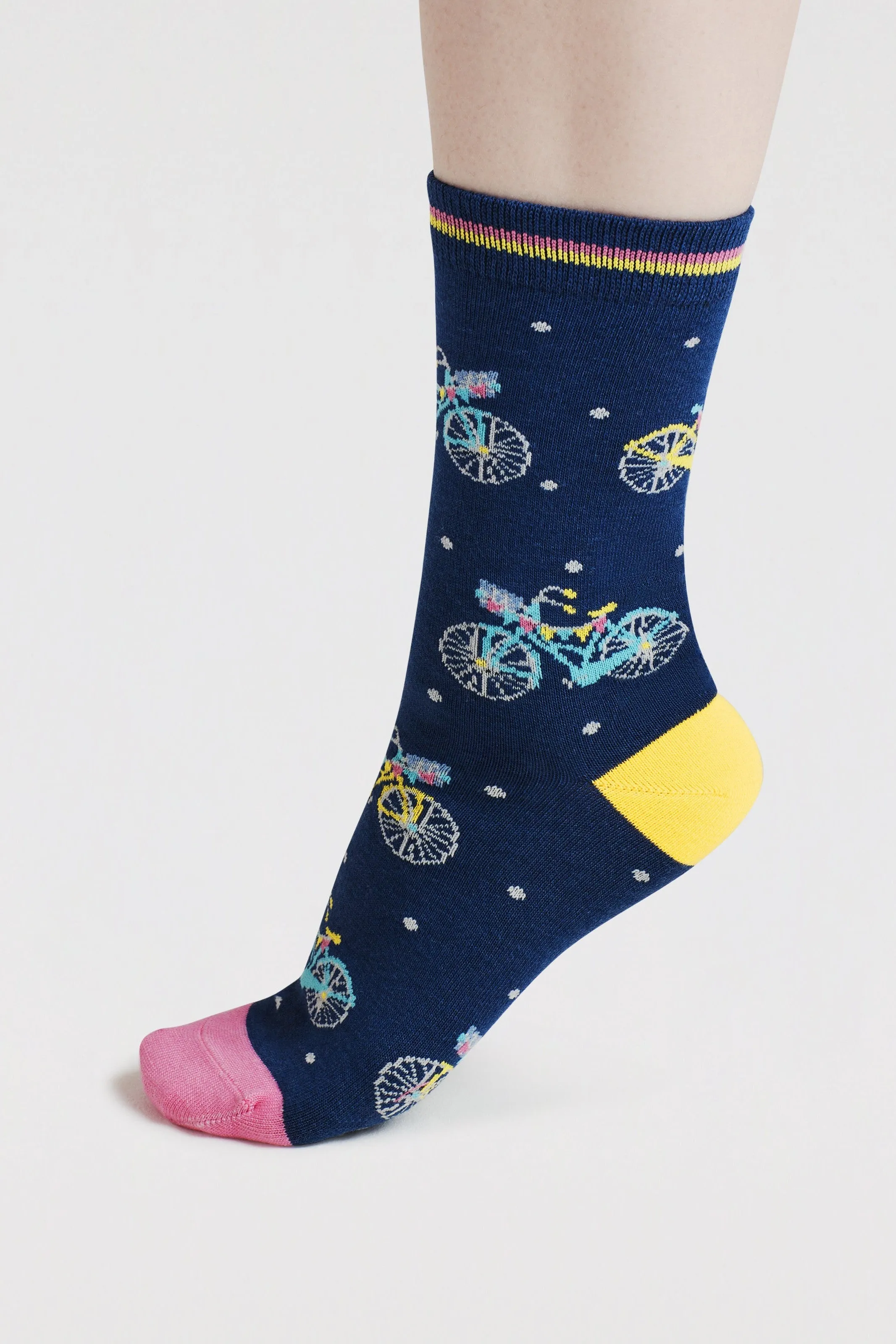 Thought Rosette Bike Bamboo Socks