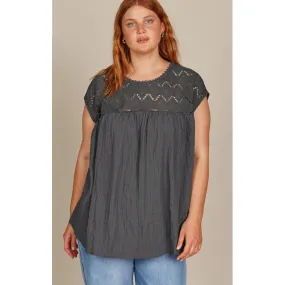 Top Fleur Relaxed ONE SIZE - Graphite