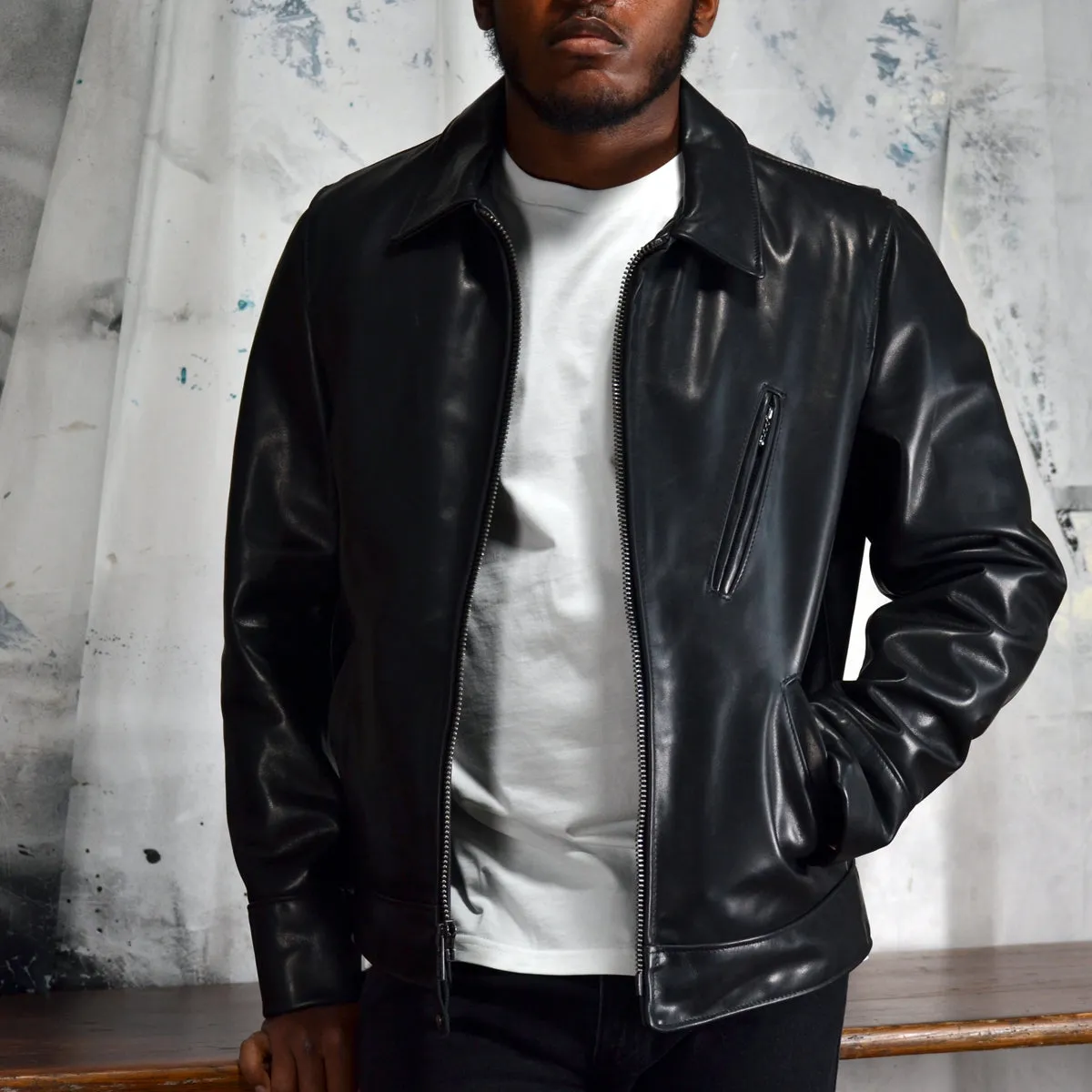 WAXY COWHIDE MECHANIC JACKET