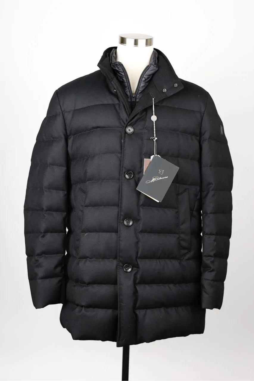 Wool Puffer Jacket With Removable Lining