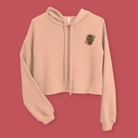 Year of the Pig Embroidered Crop Hoodie